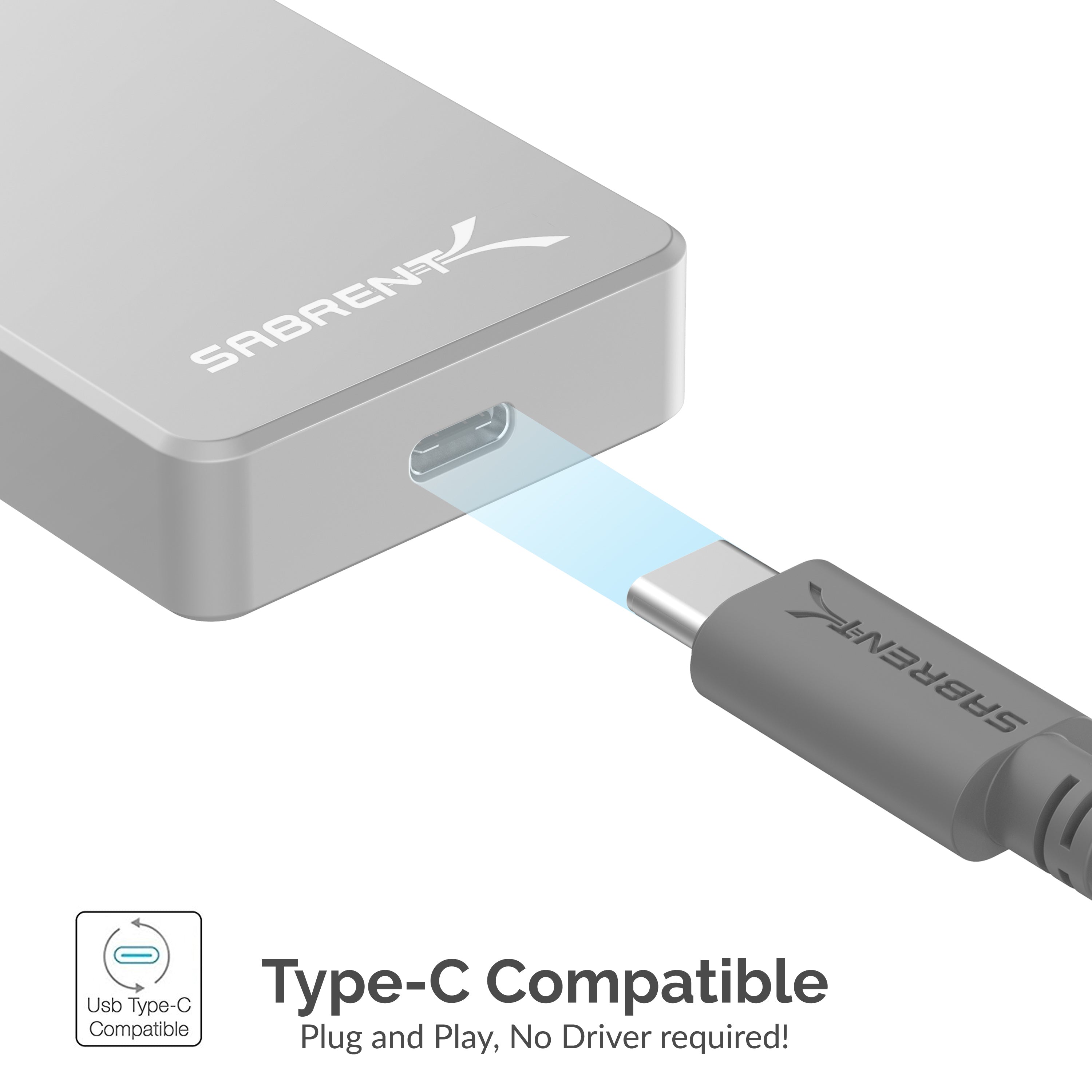 Sabrent Rocket Pro 512GB USB 3.2 External Aluminum SSD (SB-512-PRO)