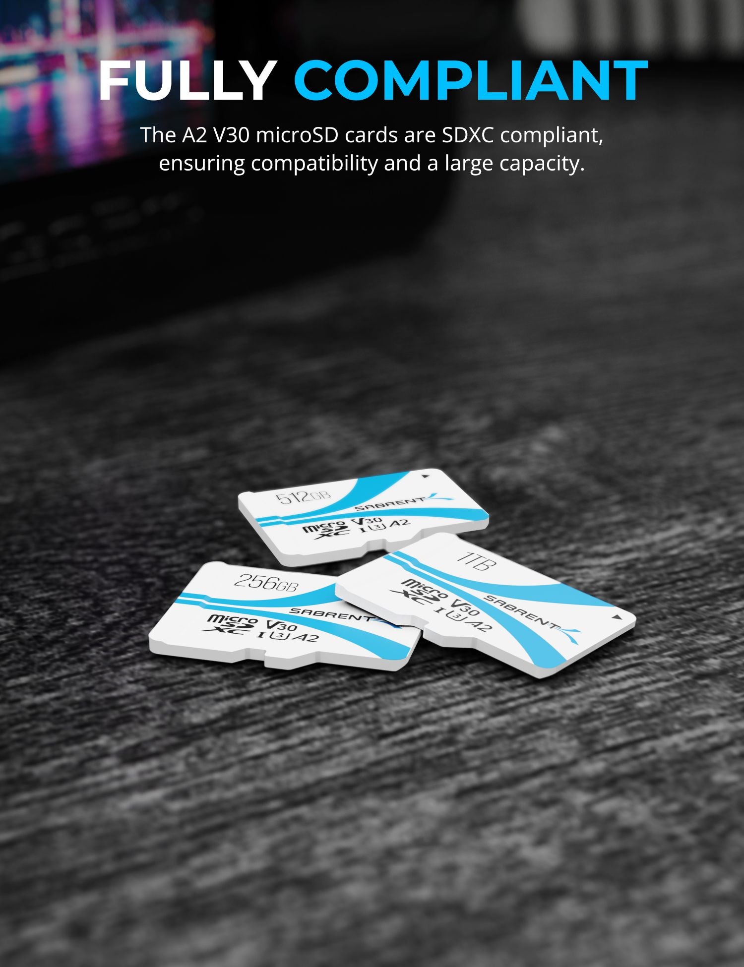 Rocket V30 A2 MicroSDXC Memory Card - Sabrent