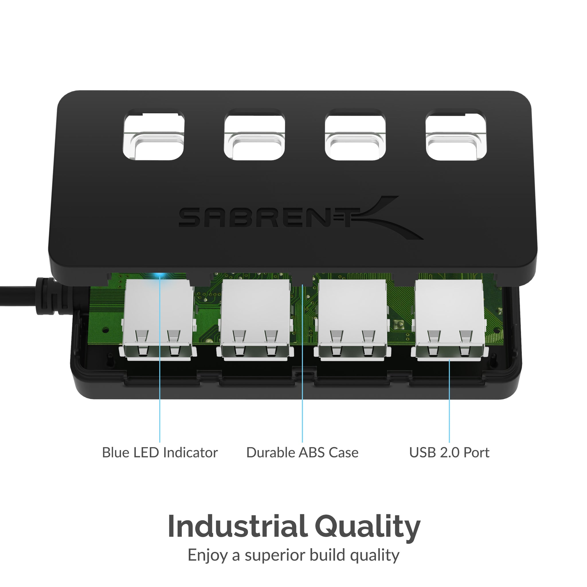 4-Port USB 2.0 Hub - Sabrent