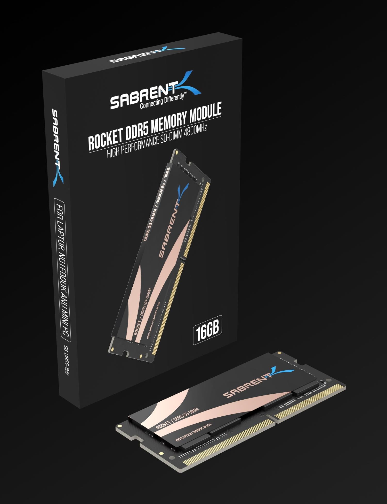 Rocket DDR5 64GB SO-DIMM 4800MHz Memory Kit (2x32GB) – Sabrent