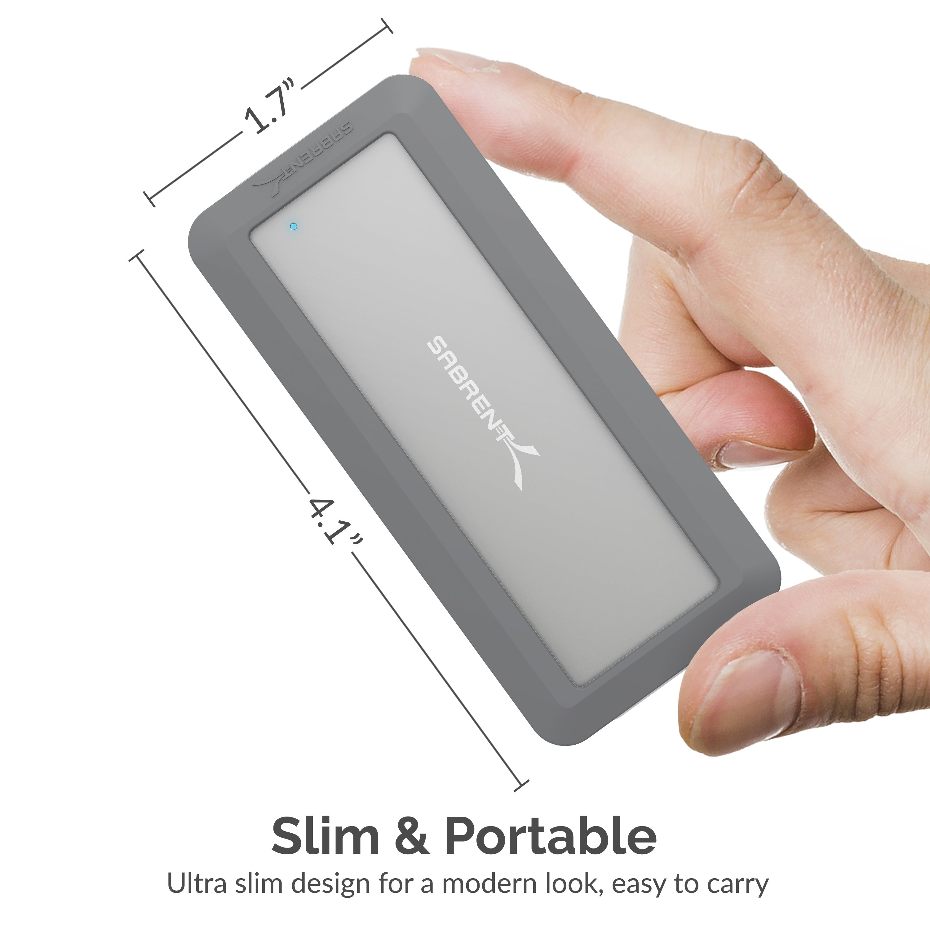 USB 3.2 Rugged Waterproof SSD Enclosure [IP67]
