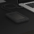 USB 3.0 to SSD / 2.5-Inch SATA External Shockproof Aluminum Hard Drive Enclosure Fits UASP SATA III, Black