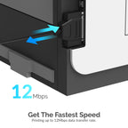 USB 2.0 To DB25 IEEE-1284 Parallel Printer Cable Adapter [HEXNUT Connectors]