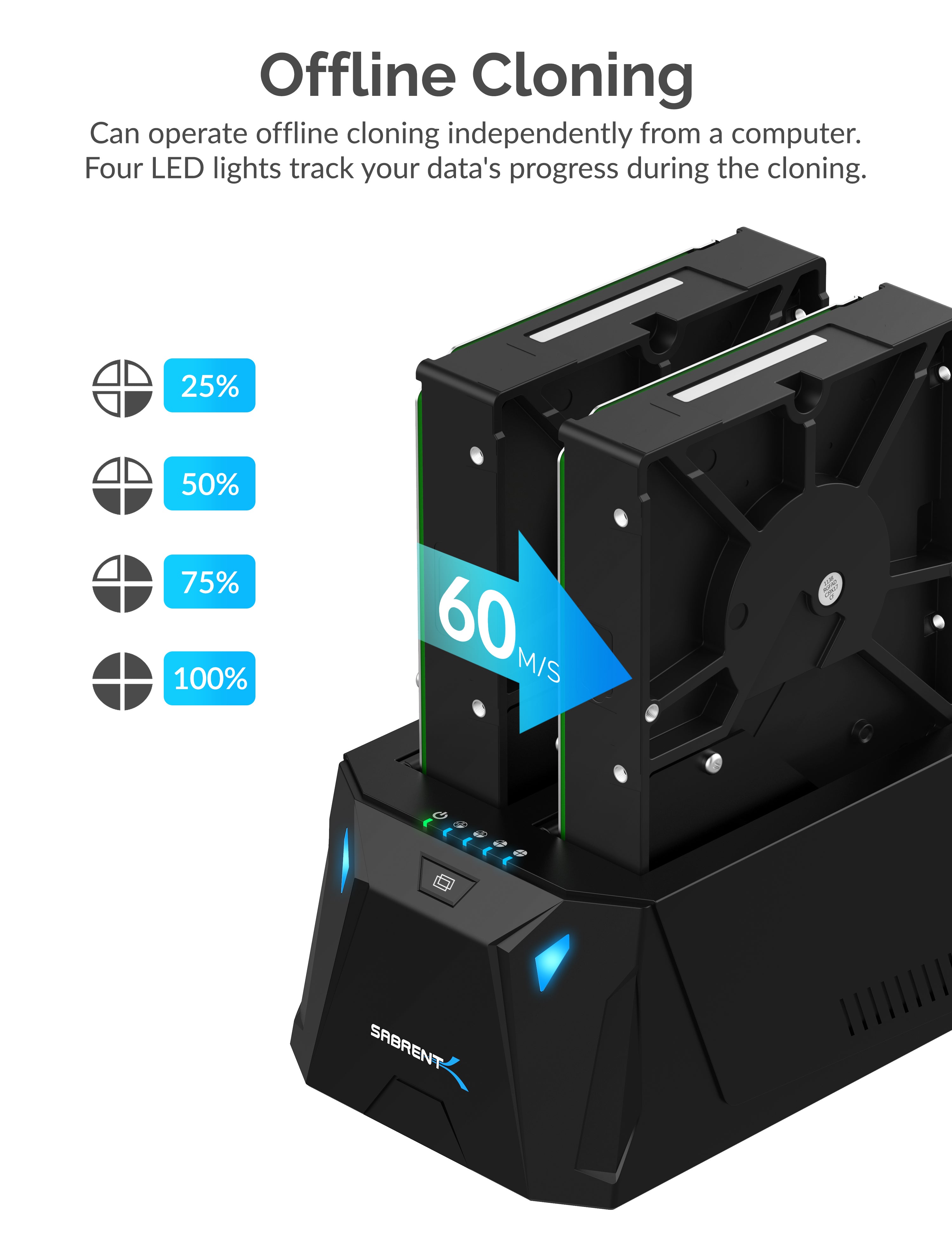 USB Type-C SATA 2.5" & 3.5" Dual Bay Hard Drive Docking Station