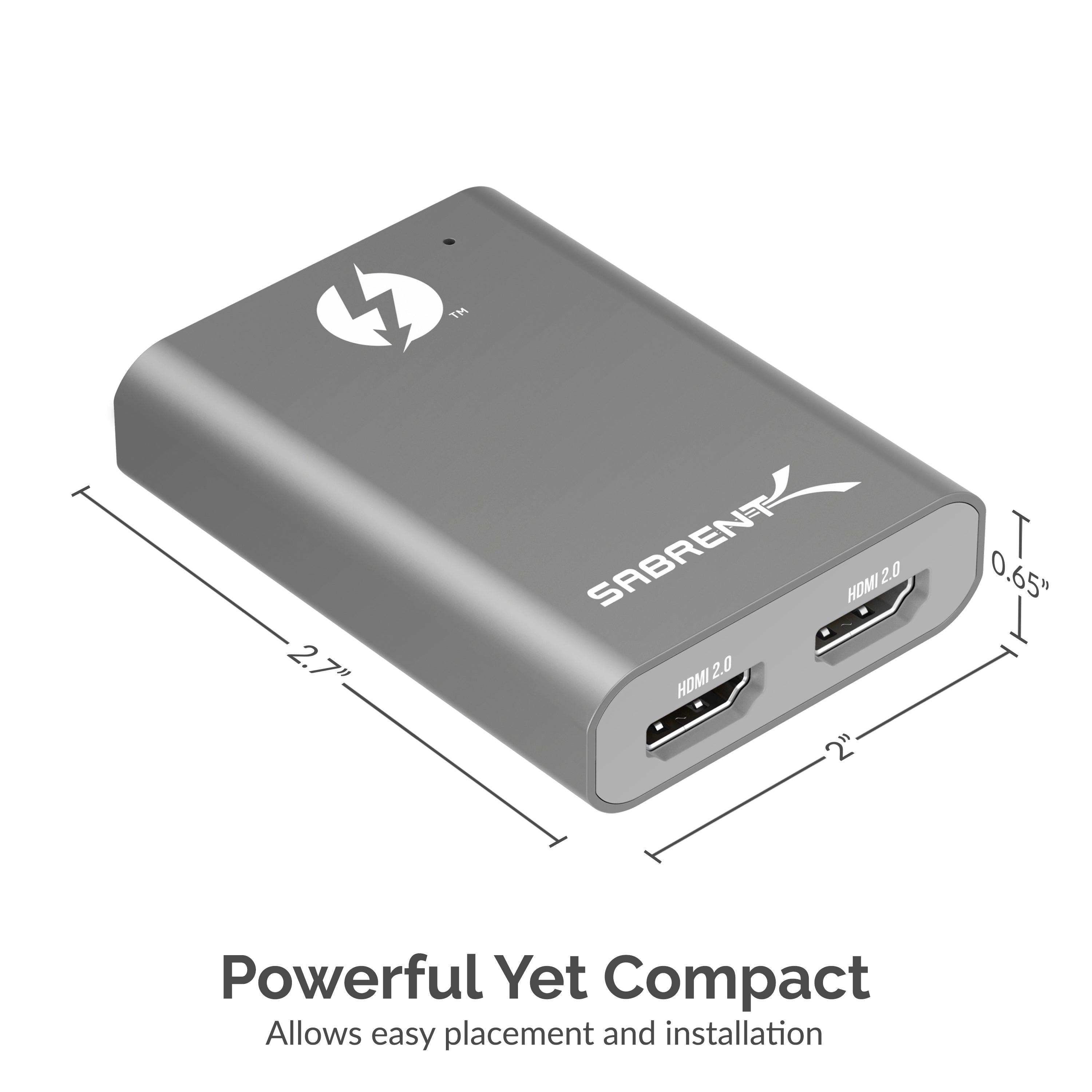 Thunderbolt 3 to Dual HDMI 2.0 Adapter