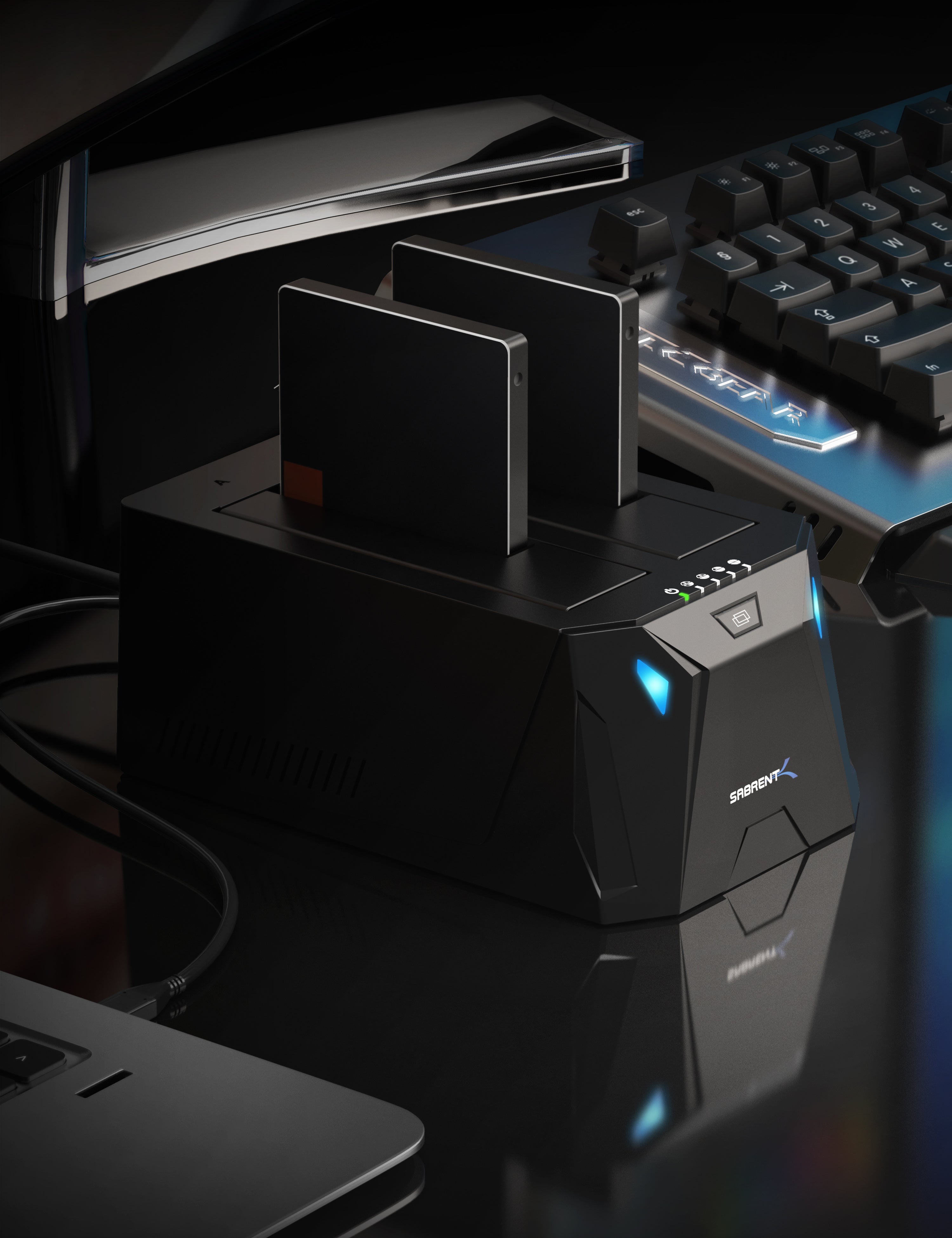 USB Type-C SATA 2.5" & 3.5" Dual Bay Hard Drive Docking Station