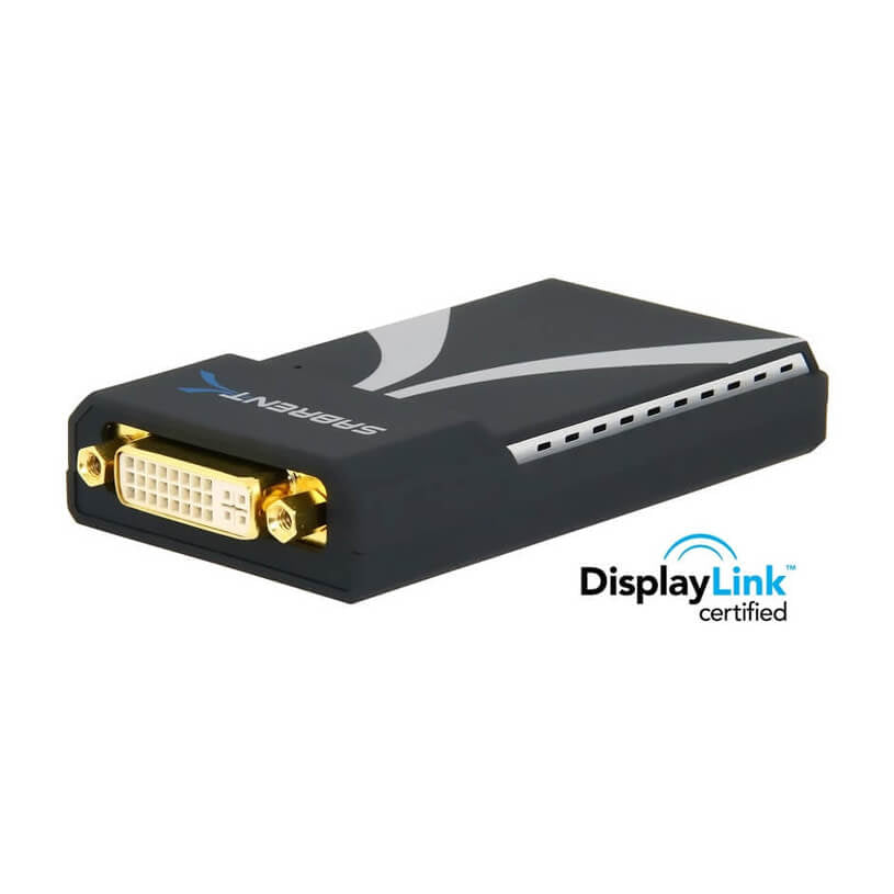 Multi-Display USB 2.0 to DVI/VGA/HDMI Adapter External Video Card (Link up to 6 Displays) Resolutions 1920x1080/1600x1200