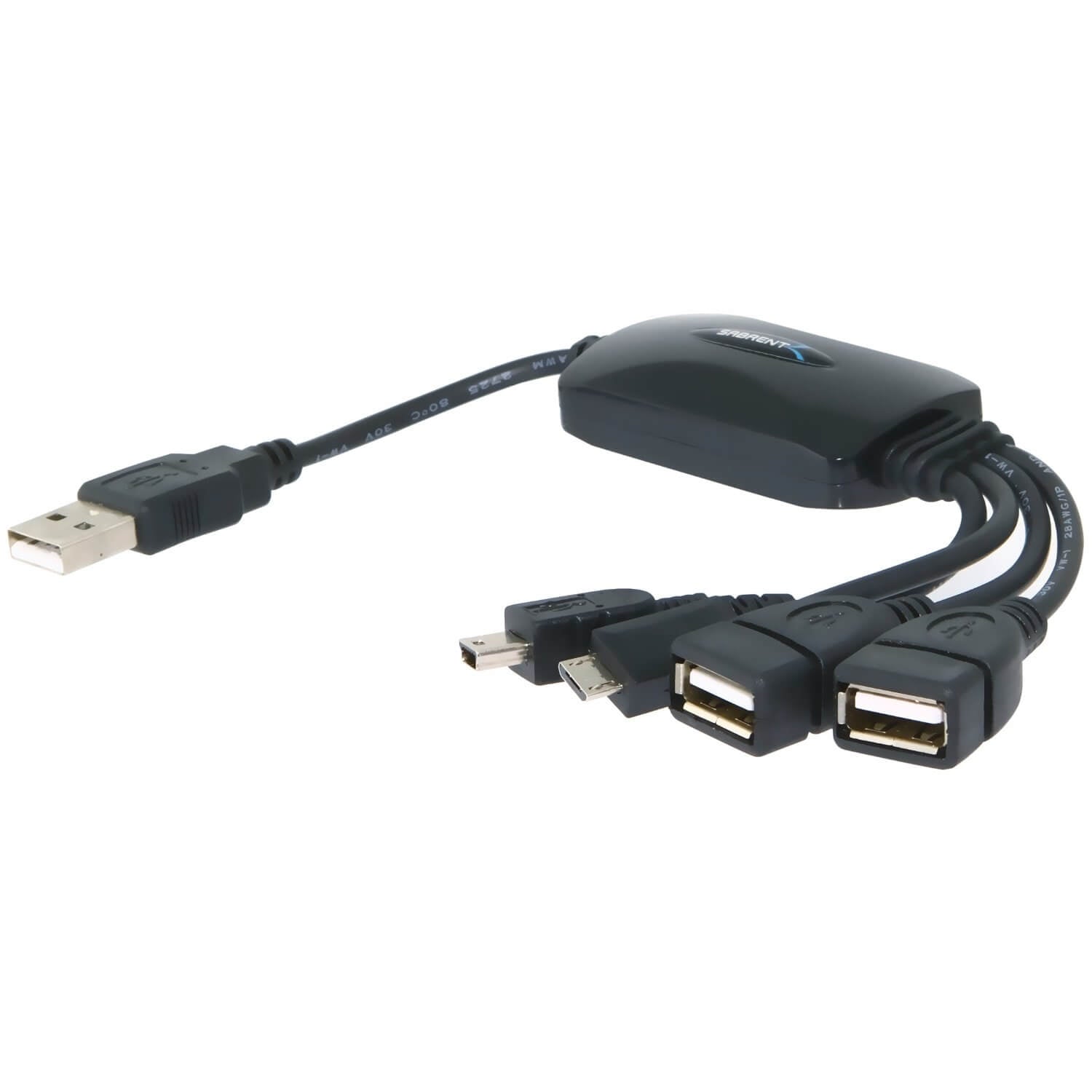 4-Port USB 2.0 Hub Ð Bus-Powered Flexible Liberator Cable