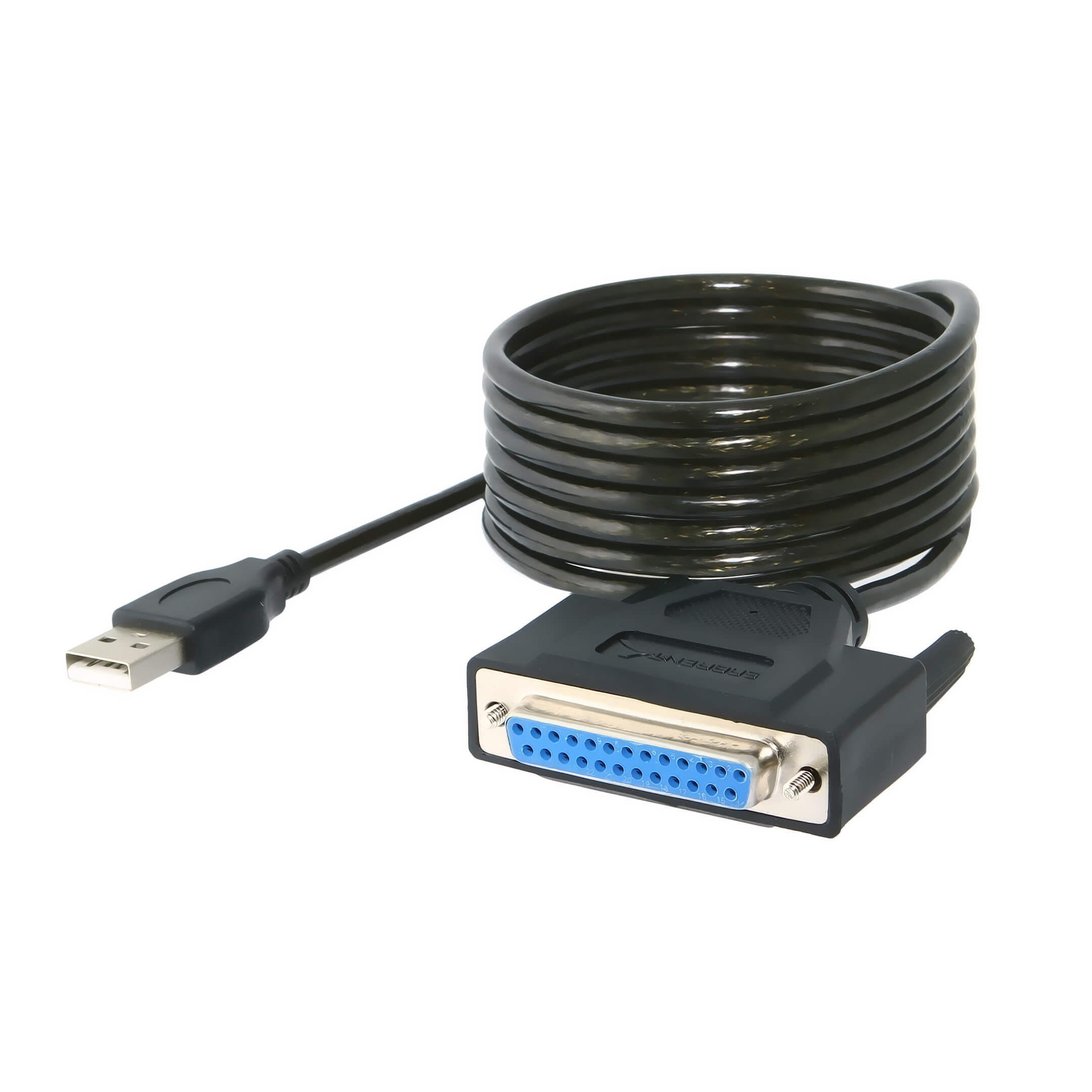 USB 2.0 to DB25F Parallel Printer Cable