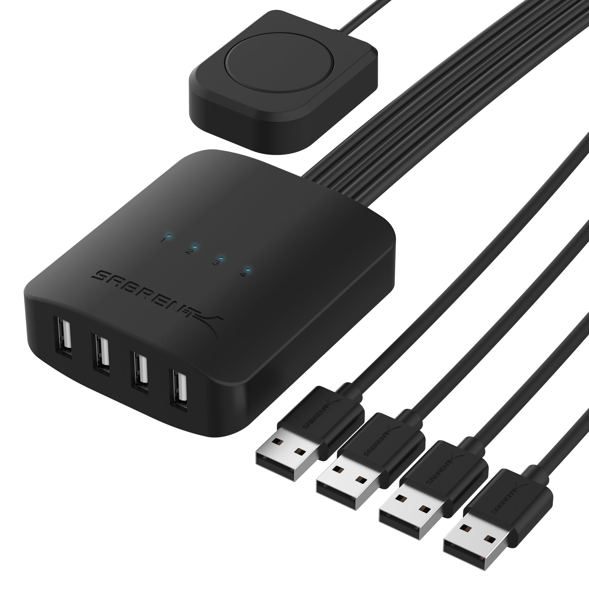 Usb Four Way 4-Way USB 2.0 Sharing Switch - Sabrent