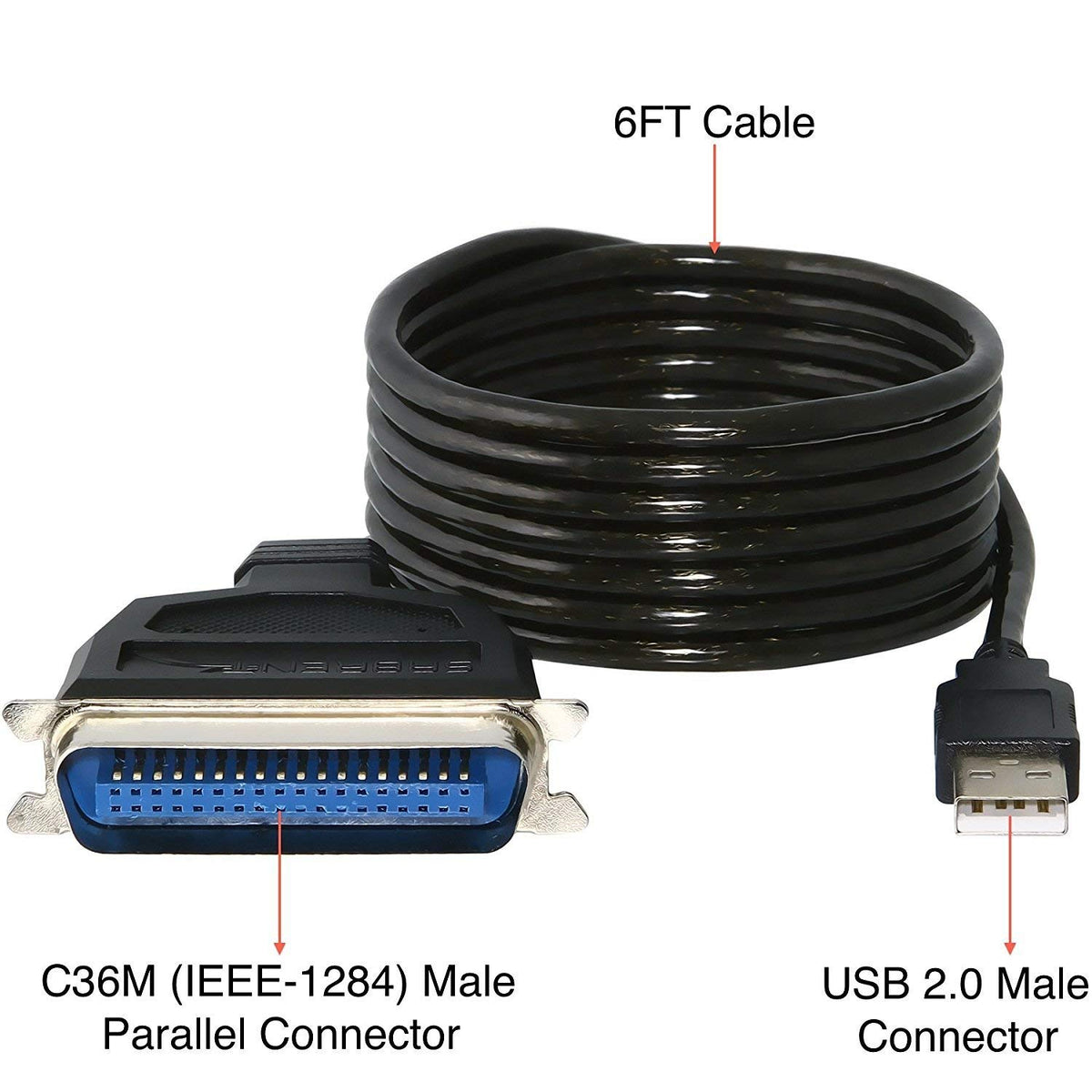 USB 2.0 to Centronics Printer Cable (CN36M)
