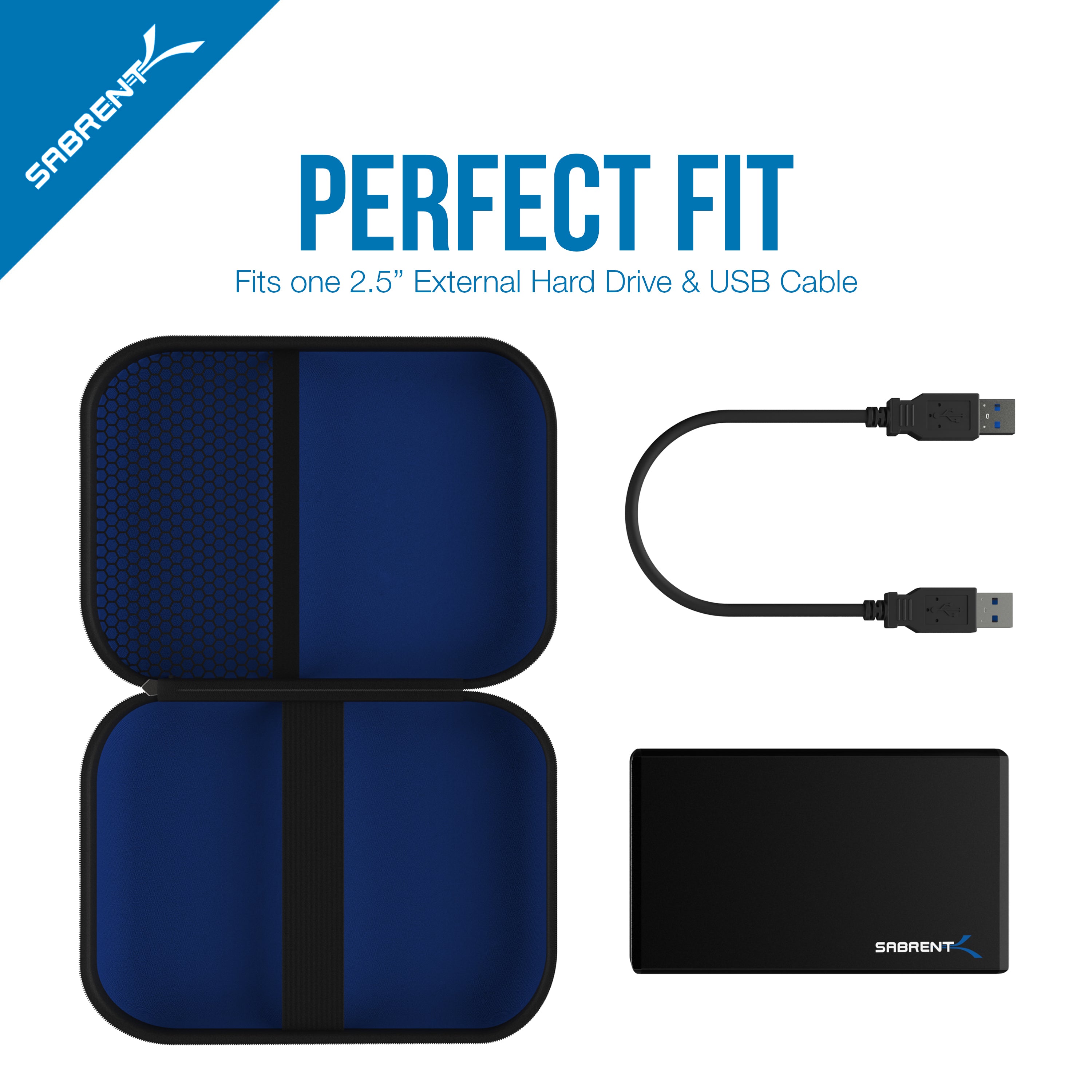 Hard Carrying Case for External 2.5" Hard Drive