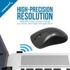 3-Button 2.4GHz Wireless Mouse with Nano Receiver
