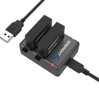 2 Pack Battery Set with Dual Battery Charger for GoPro HERO4 [AHDBT-401, AHBBP-401]