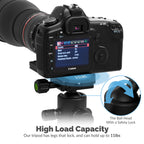 Carbon Fiber Tripod With 360° Camera Mount