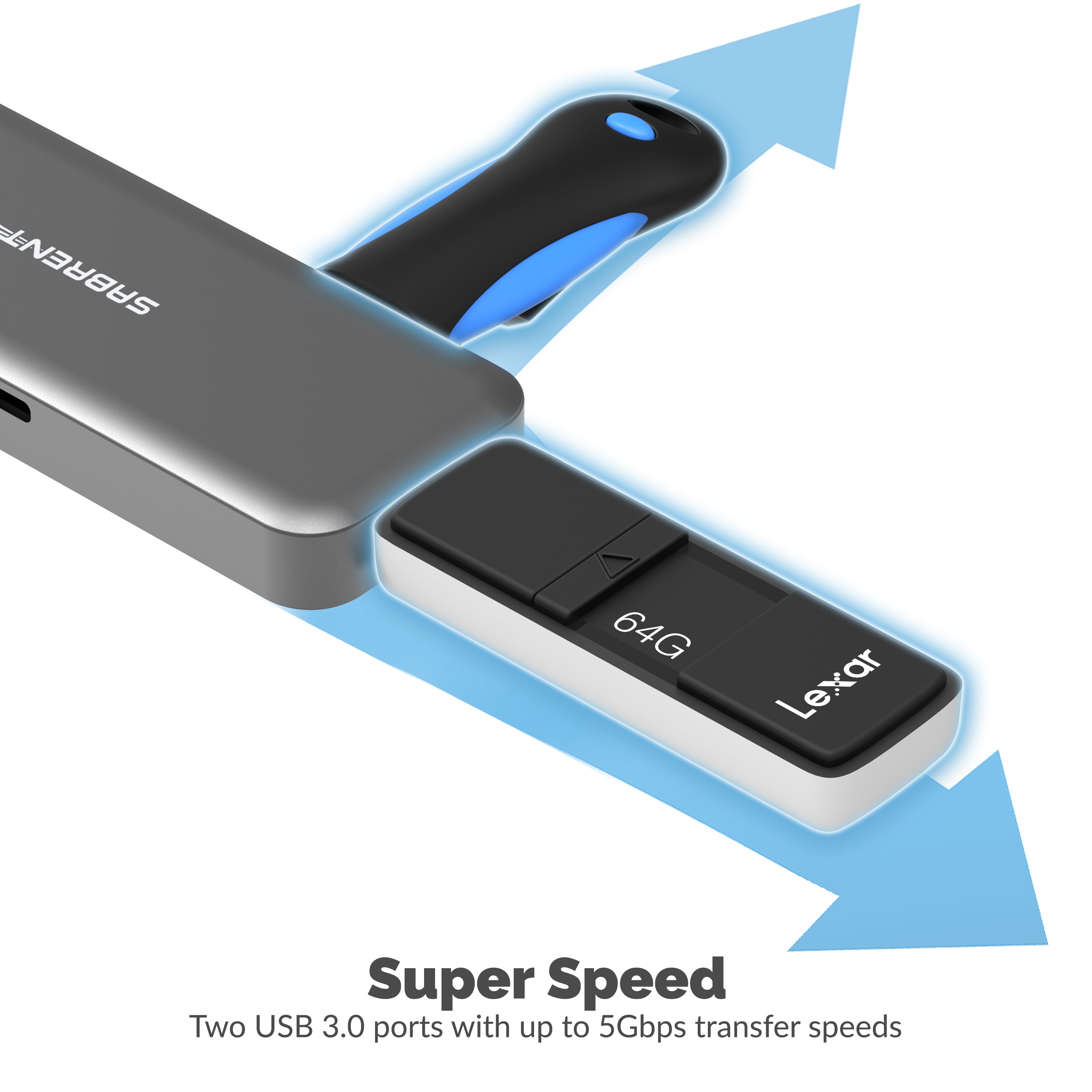 USB Type-C Hub with HDMI and 2 USB 3.0 Ports