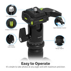 Aluminum Tripod With 360° Full Motion Camera Mount