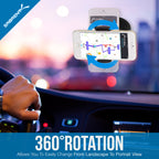 Universal Car Window/Dash Mount Holder for Most Smartphones Devices [Black]