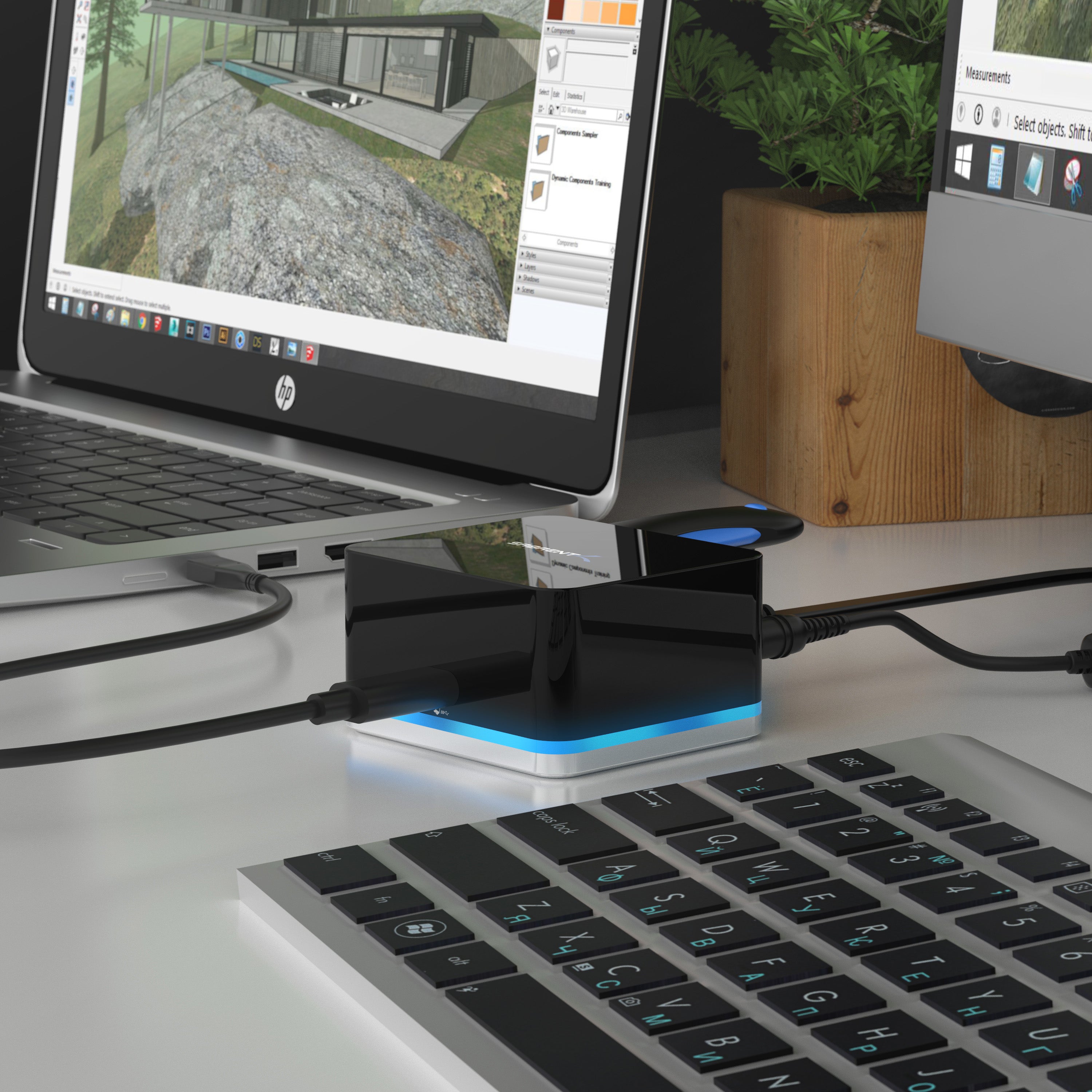 5 Port USB Type C Mini Continuum Docking Station