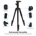 Aluminum Tripod With 360° Full Motion Camera Mount