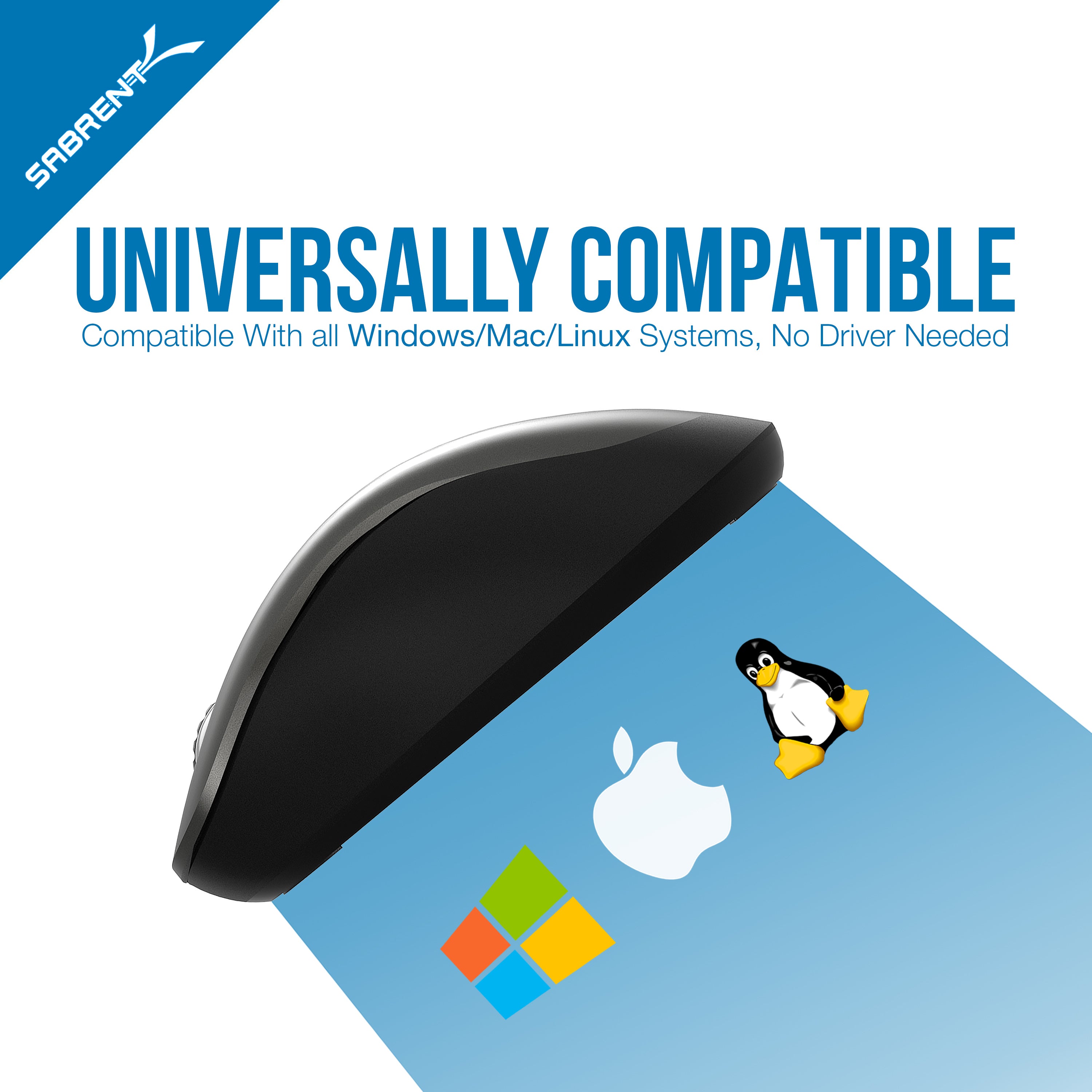 3-Button 2.4GHz Wireless Mouse with Nano Receiver