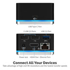 5 Port USB Type C Mini Continuum Docking Station