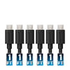 [6-Pack] 22AWG Premium 1ft Micro USB Cables High Speed USB 2.0 A Male to Micro B Sync and Charge Cables [Black]