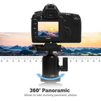 Aluminum Tripod With 360° Full Motion Camera Mount