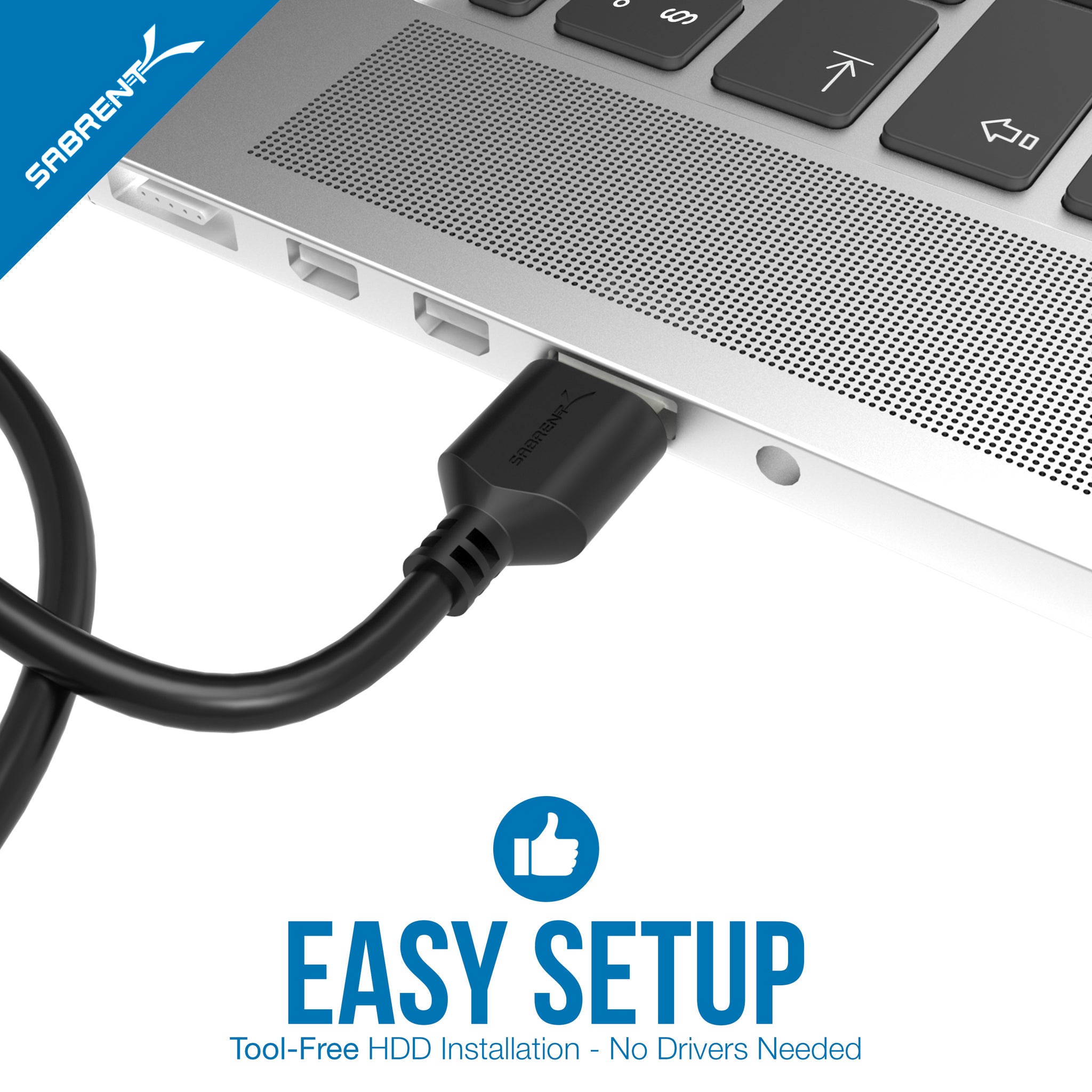 SABRENT Câble Adaptateur USB 3.2 vers SATA pour disque dur et SSD