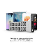 20-Port USB 2.0 90W Charger