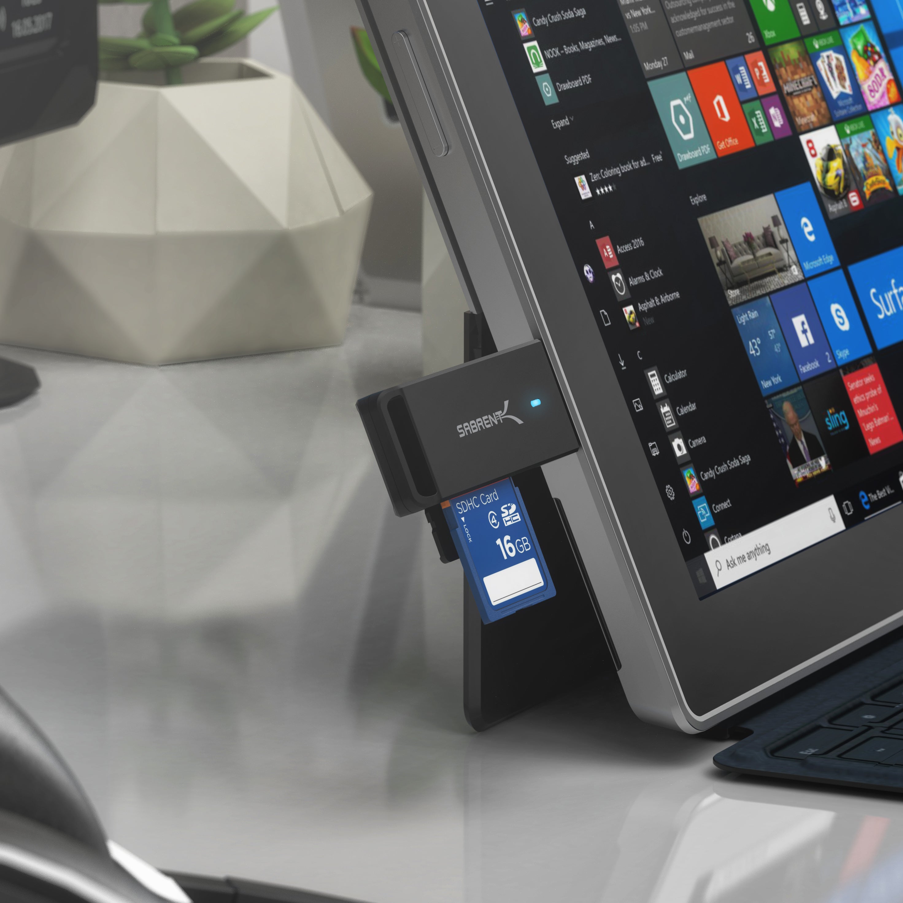 USB 3.0 Micro SD and SD Card Reader