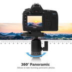 Aluminum Tripod With 360° Full Motion Camera Mount