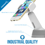 Universal Car Window/Dash Mount Holder for Most Smartphones Devices [White]