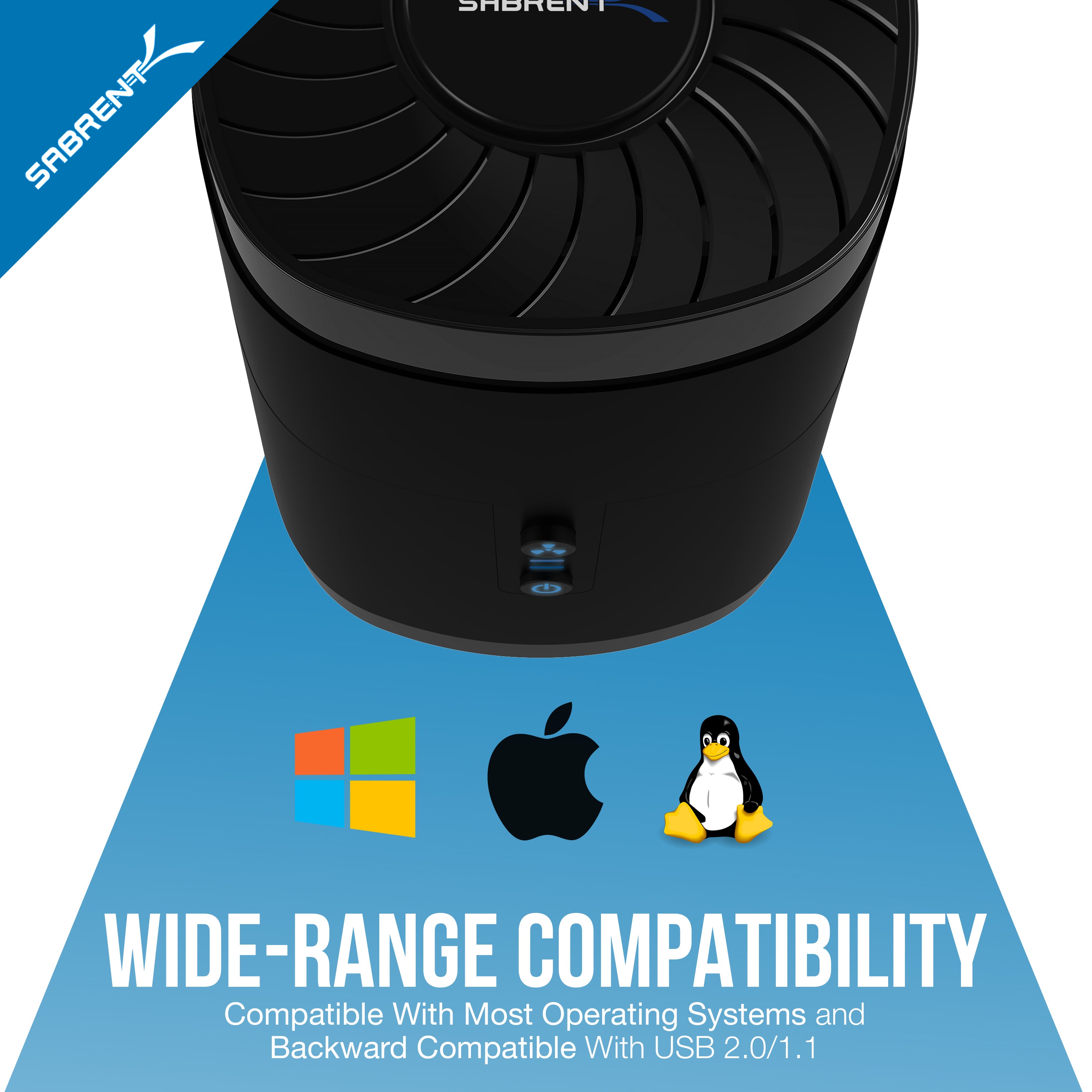 USB 3.0 4 Bay 2.5" Hard Drive/SSD Docking Station with Fan