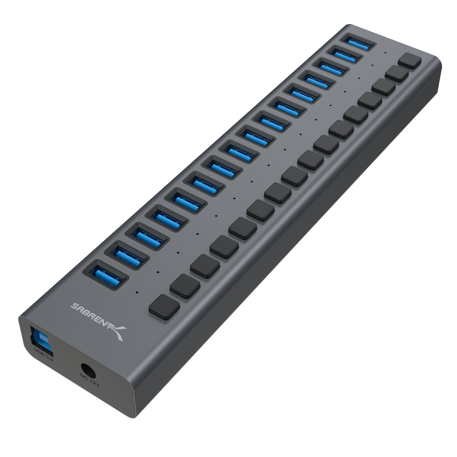 16-Port USB 3.0 Hub and Charger