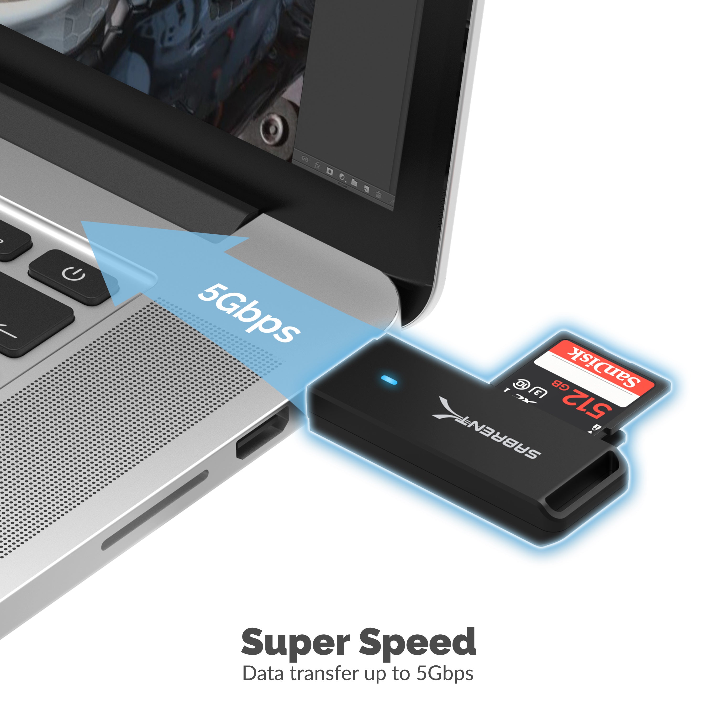 USB 3.0 Micro SD and SD Card Reader