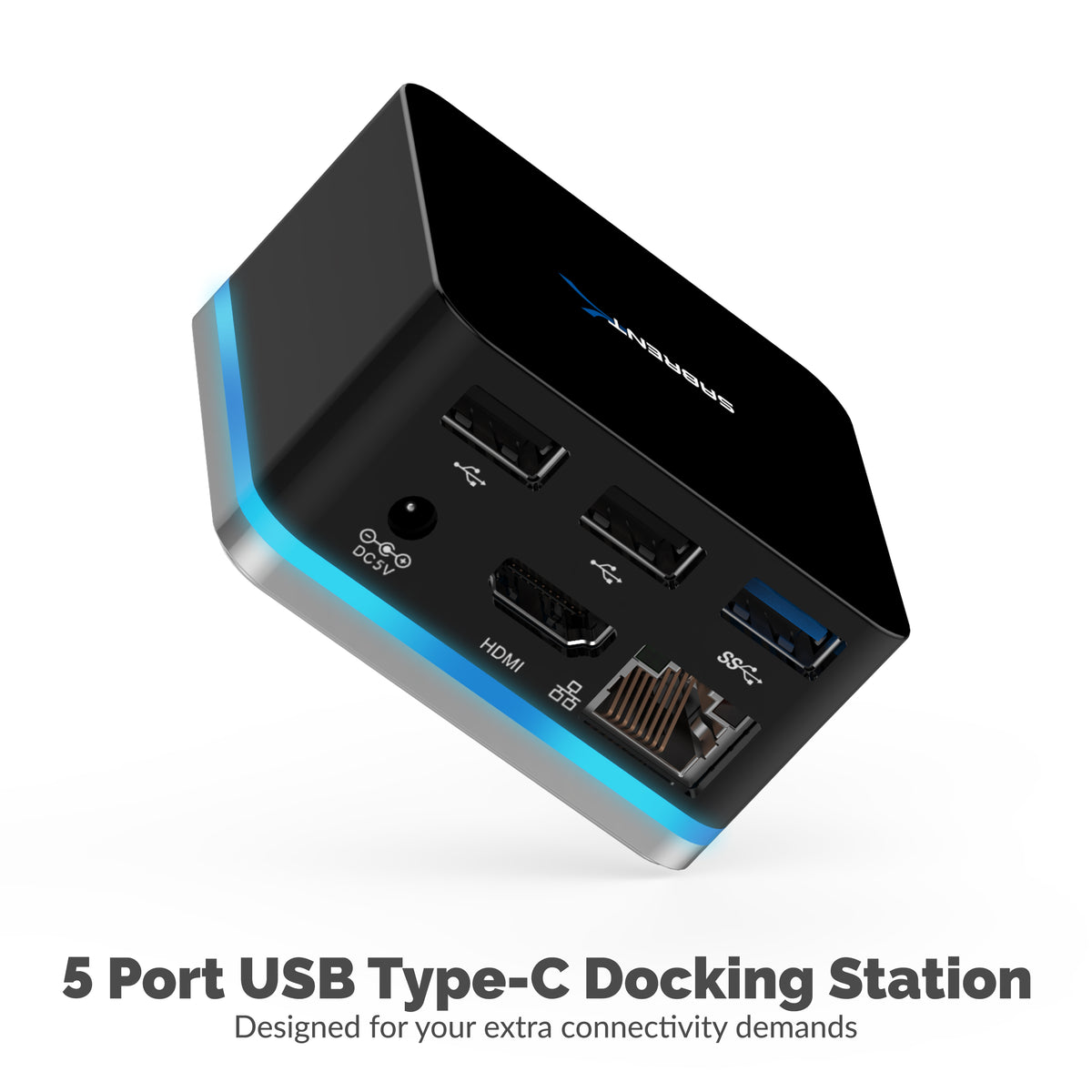 5 Port USB Type C Mini Continuum Docking Station