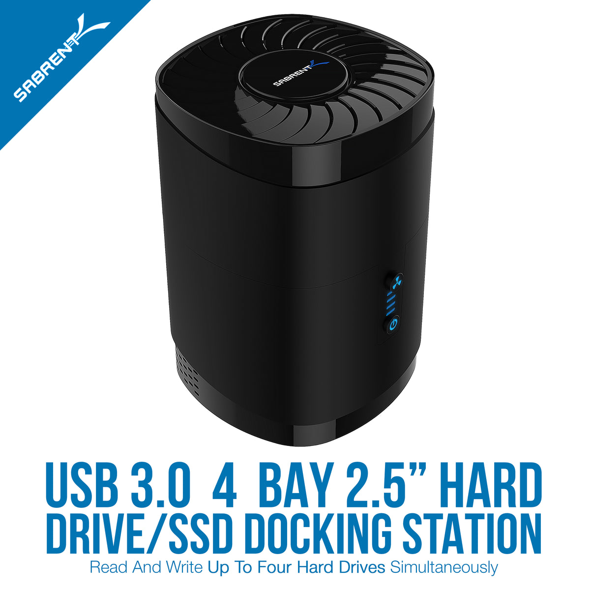 USB 3.0 4 Bay 2.5&quot; Hard Drive/SSD Docking Station with Fan
