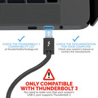 Thunderbolt 3 Docking Station with Power Delivery up to 60W Charging - Dual-4K Display
