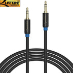 3.5mm Gold Plated Premium Auxiliary Male To Male AUX Cable 26 Feet