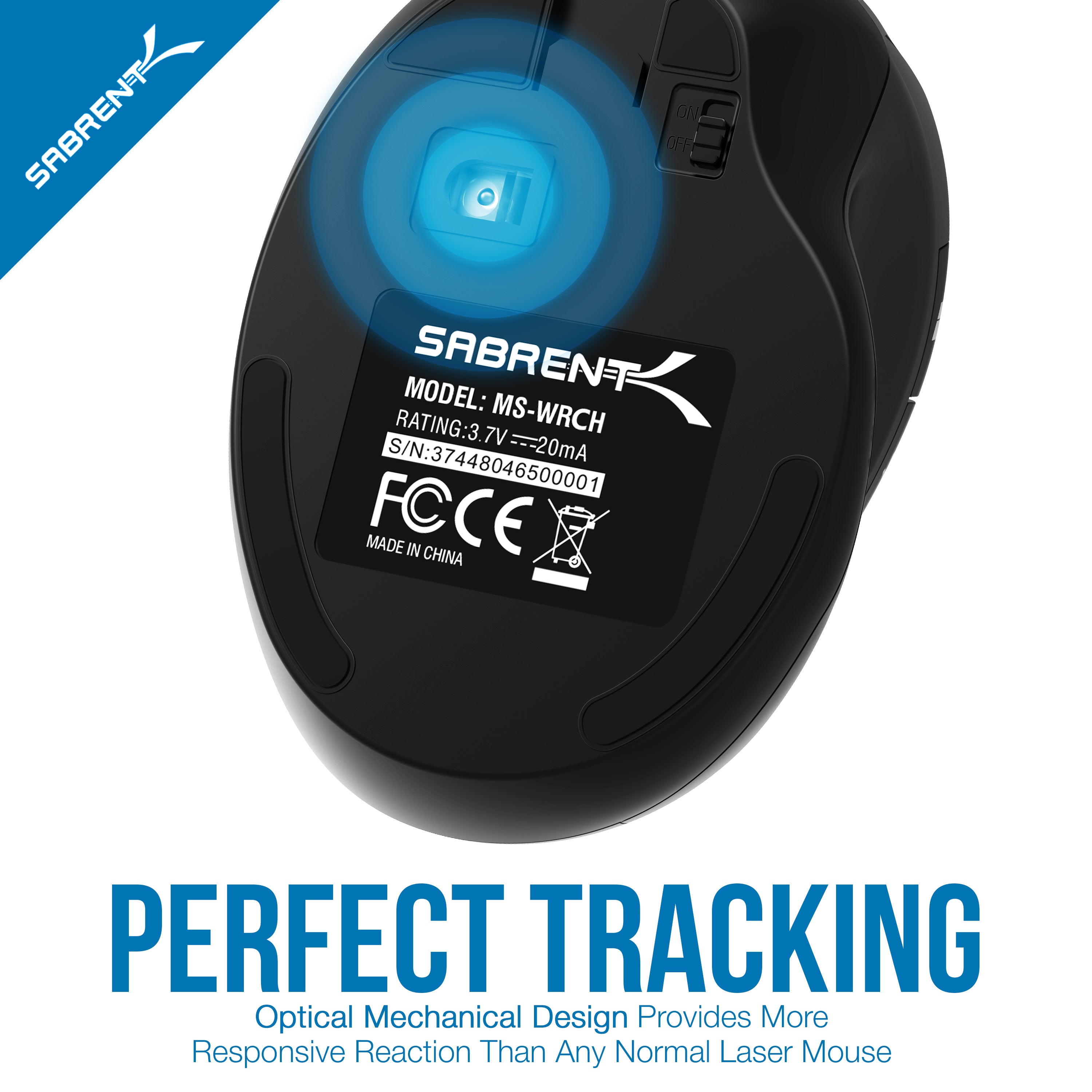 Ergonomic 2.4GHz Wireless Rechargeable Mouse