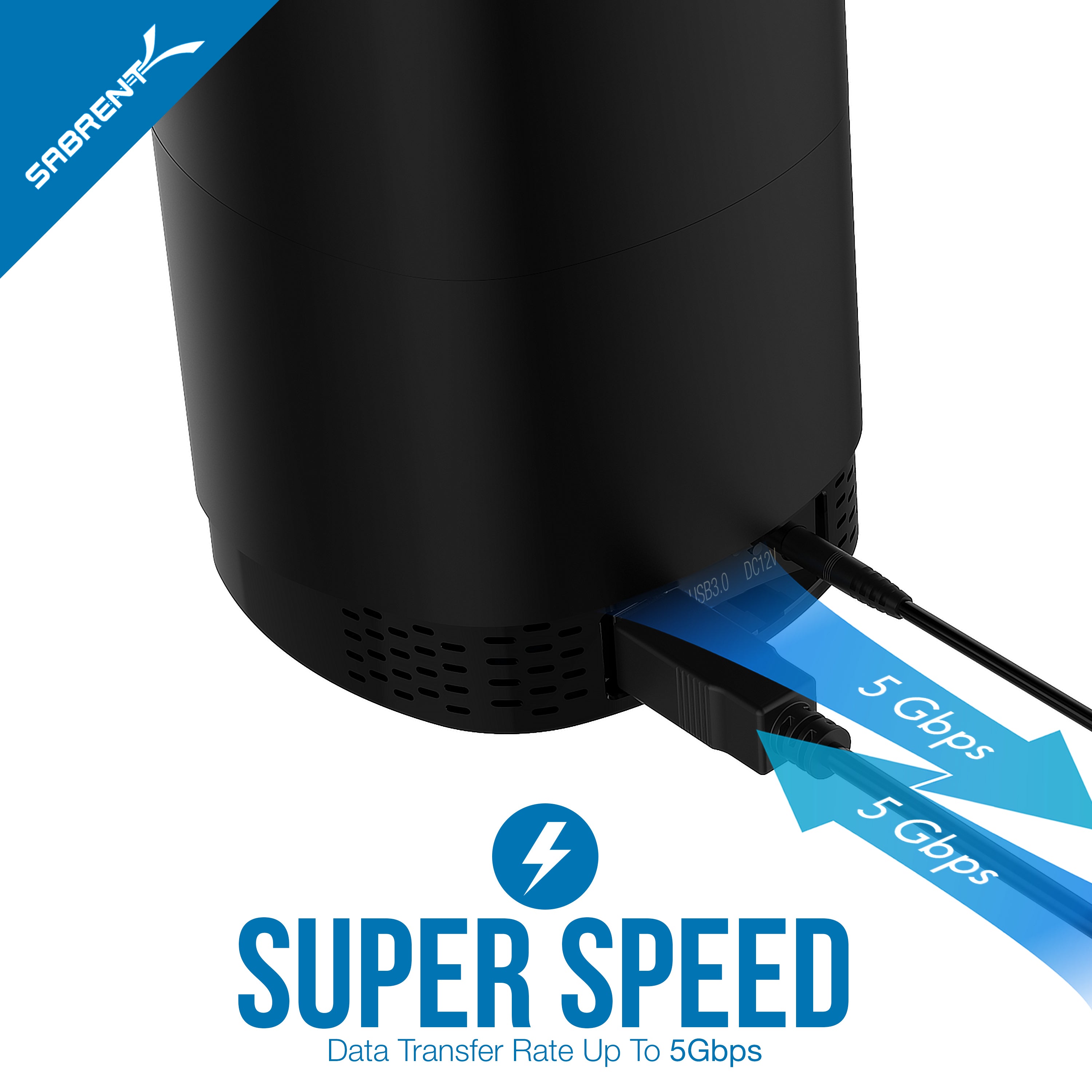 USB 3.0 4 Bay 2.5" Hard Drive/SSD Docking Station with Fan