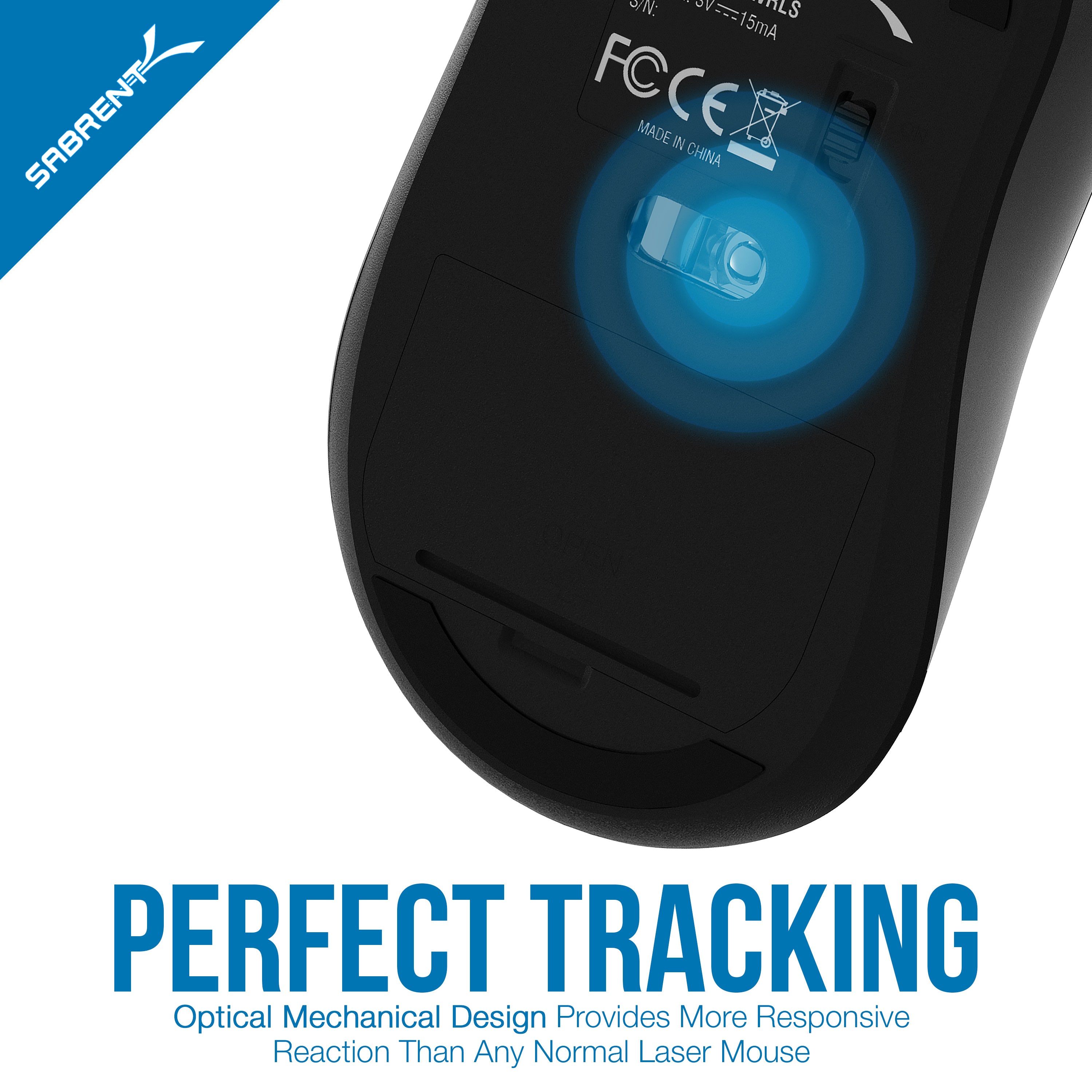 3-Button 2.4GHz Wireless Mouse with Nano Receiver