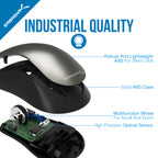 3-Button 2.4GHz Wireless Mouse with Nano Receiver