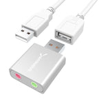 USB Aluminum External Stereo Sound Adapter