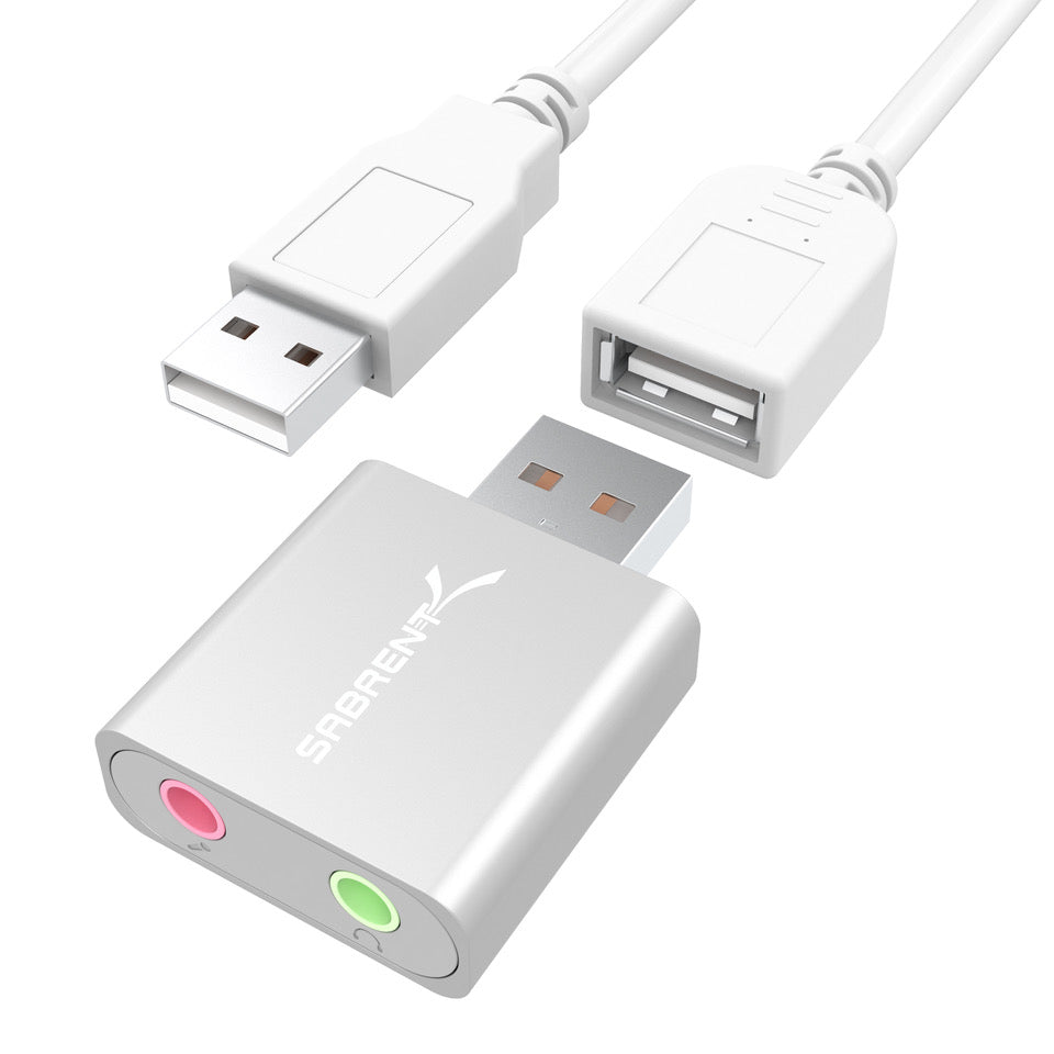 USB Aluminum External Stereo Sound Adapter