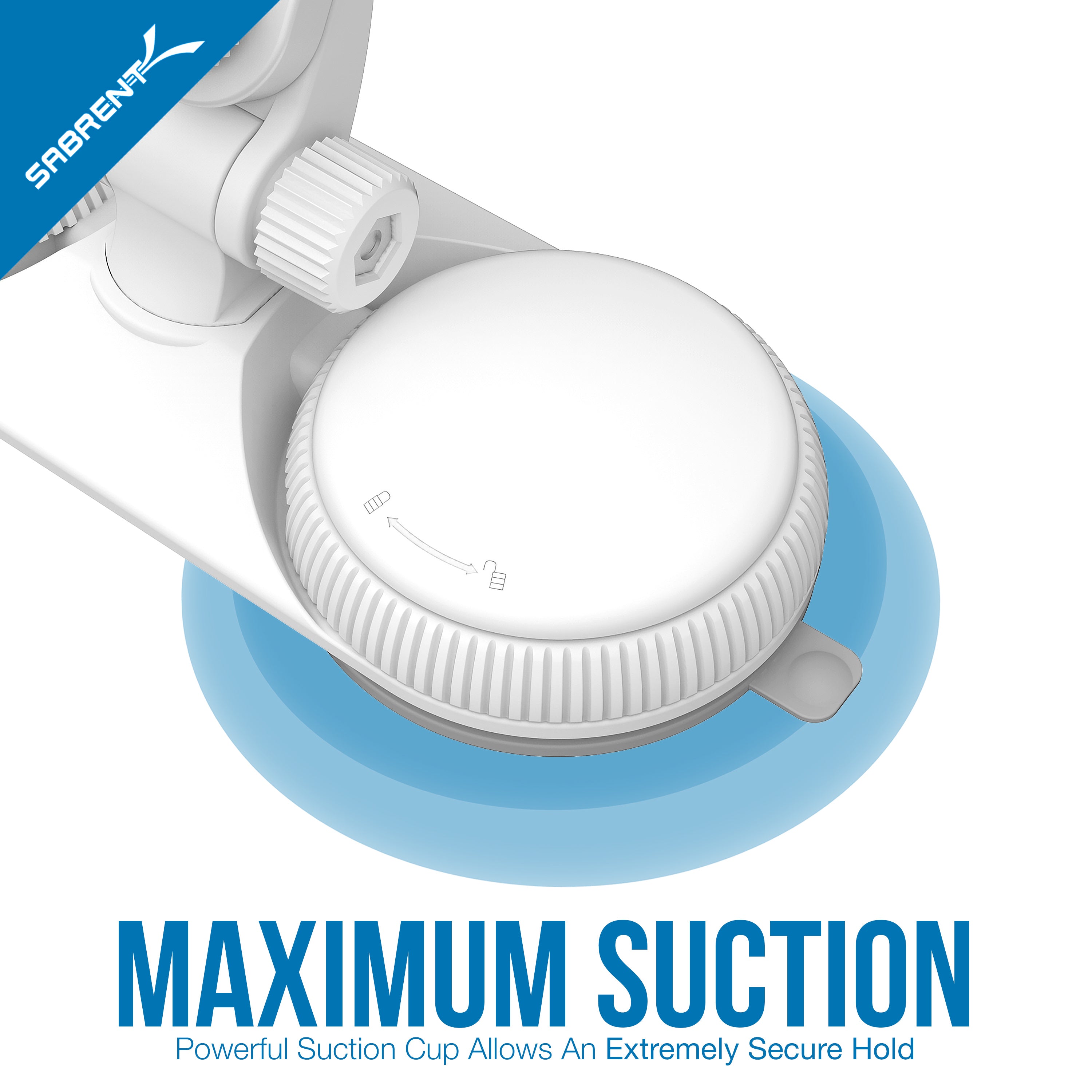 Adjustable Stand Suction Cups Holder for iPad and Tablets up to 8"