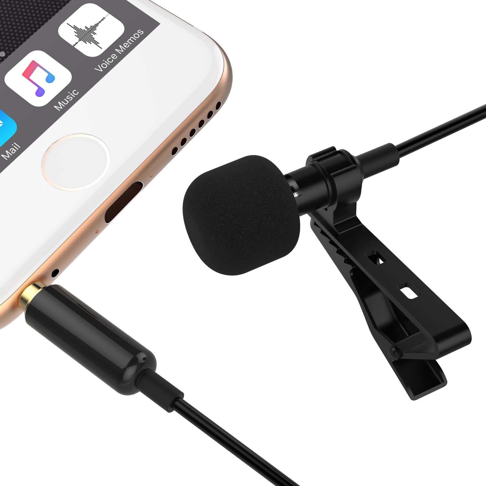 Lavalier / Lapel Clip-on Omnidirectional Condenser Microphone